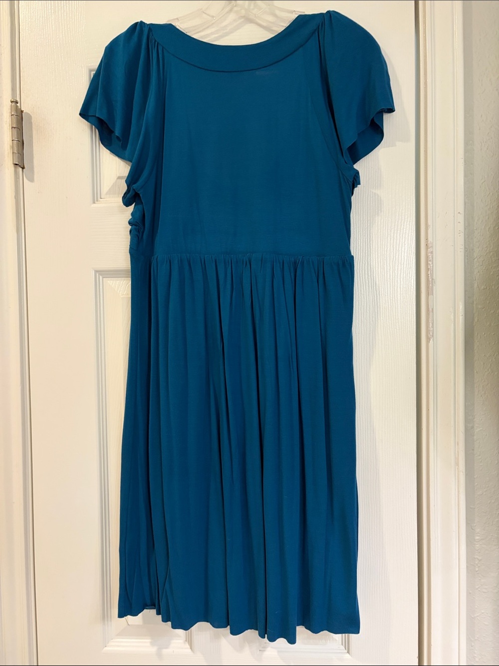 Matty M Teal Midi Dress - Picture 2 of 4